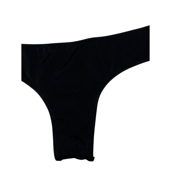 Victoria Secret Totally Beachin Black Bikini Bottoms Womens Size Small Swimwear - Picture 8 of 10